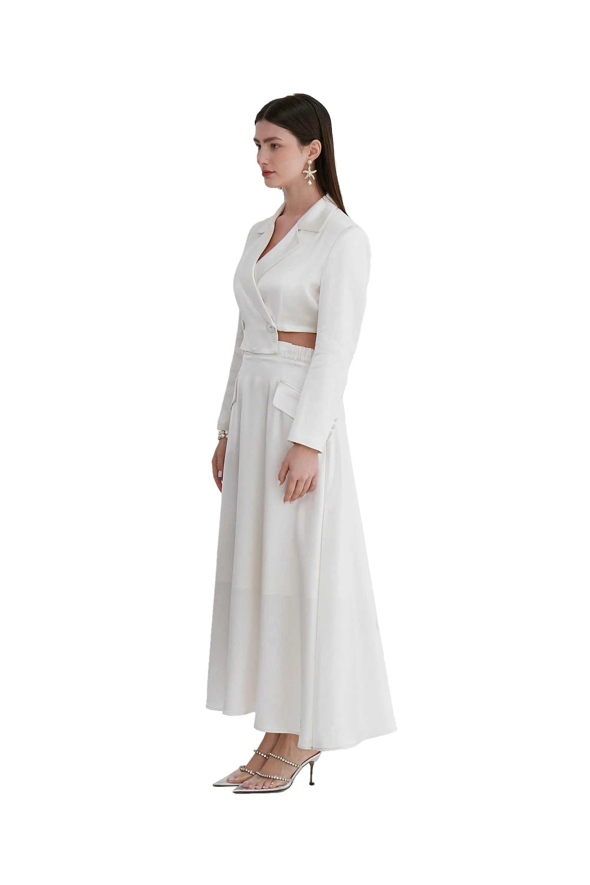 Women’s Spring Elegant High Temperament Button Suit ULA